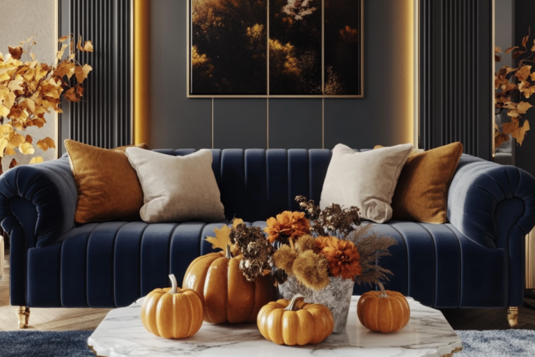 Cozy Living Room Makeover for Fall